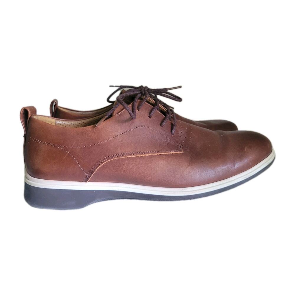 Amberjack The Original Brown Dress Shoe Leather Comfort Size 9.5
